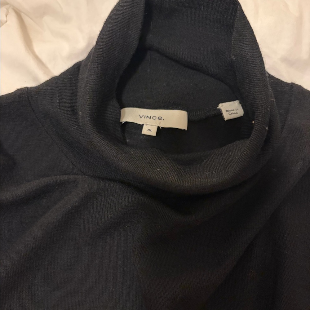 Vince Sleeveless Turtle Neck Tank Shell - Picture 2 of 3
